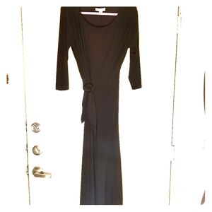 Dressbarn size 16 black faux wrap dress
